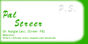 pal streer business card